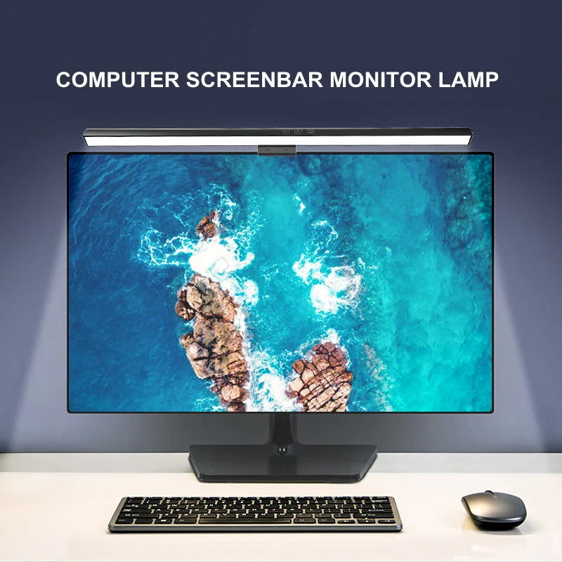 LED 스크린 걸이식 조명, PC 컴퓨터 노트북 스크린 책상 조명 스크린 바 테이블 램프, 사무실 공부 독서 조명, LCD Monito